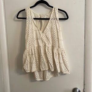 Eyelet tank top